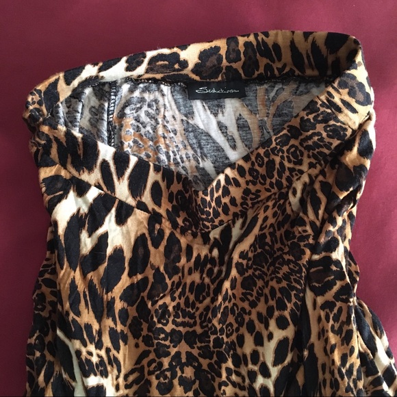 🐆 Forever 21 Leopard/Cheetah print high-low skirt - Picture 3 of 4